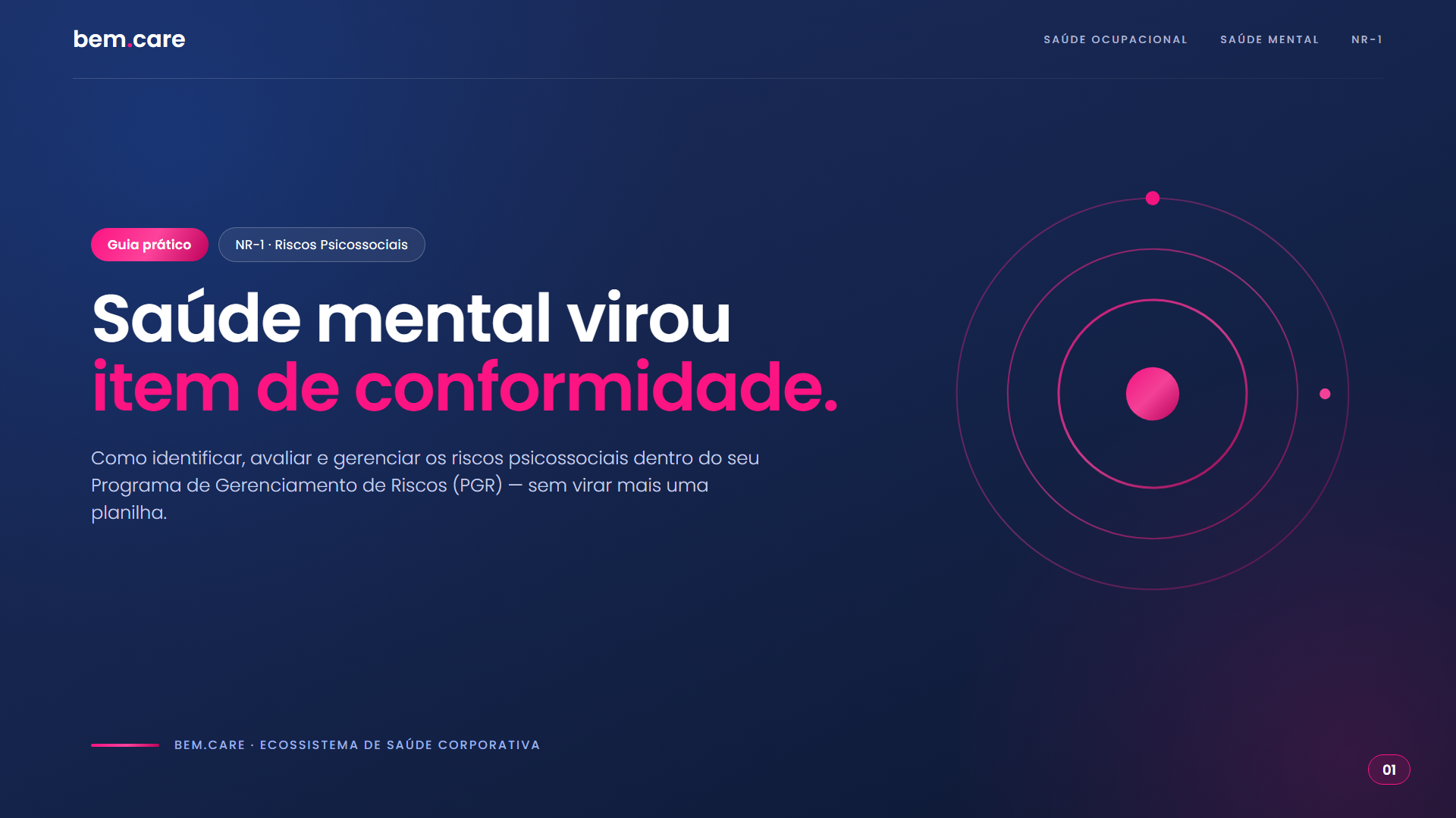Guia PCMSM, do risco à prevenção